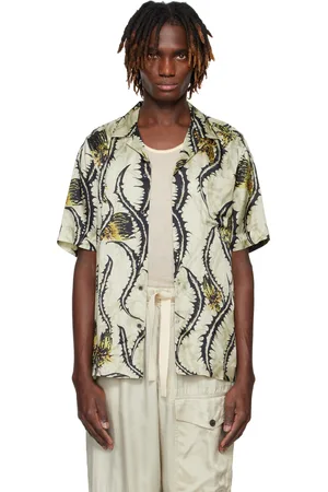 DRIES VAN NOTEN Yellow Boxy Viscose Shirt