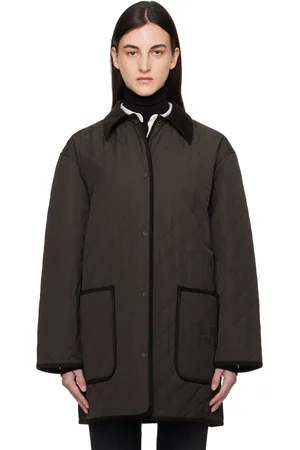 Totême Brown Quilted Barn Jacket