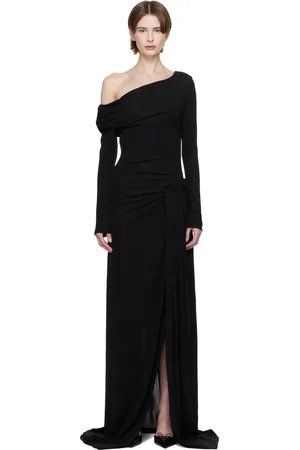 16Arlington Black Polyta Maxi Dress