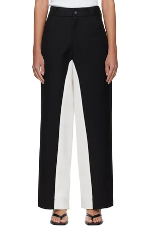Fax Copy Express Black & White Stitched Suit Trousers
