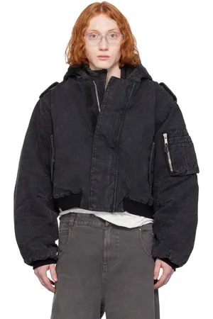 Entire Studios Black W2 Bomber Jacket