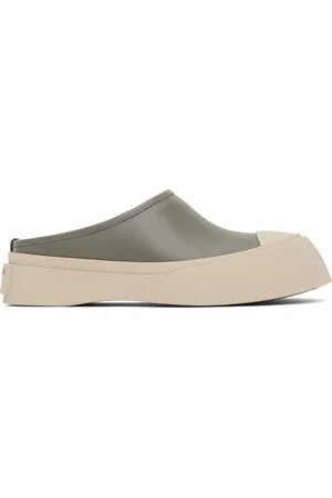 Marni Gray Pablo Sabot Slip-on Loafers