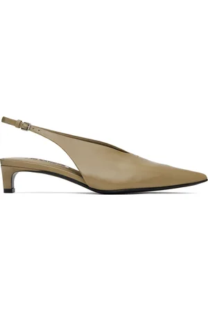 Jil Sander Beige Sling Back Heels