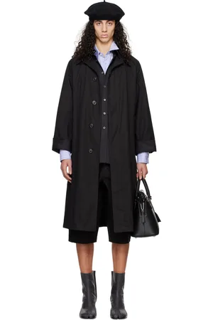 Maison Margiela Black Layered Trench Coat