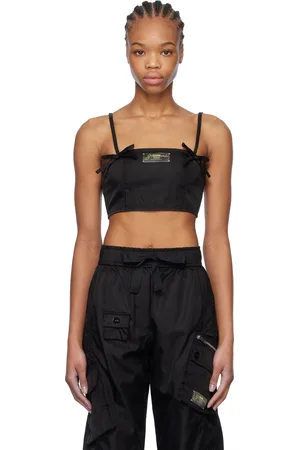 Ganni Black Duchesse Nylon Camisole