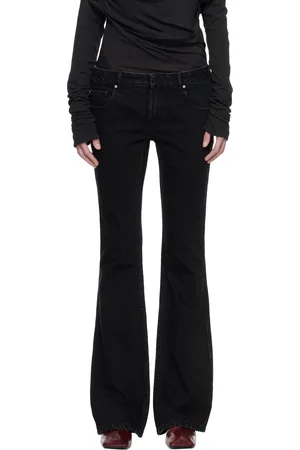 Entire Studios Black Slim-Flared Jeans