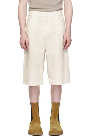 Entire Studios White D Denim Shorts