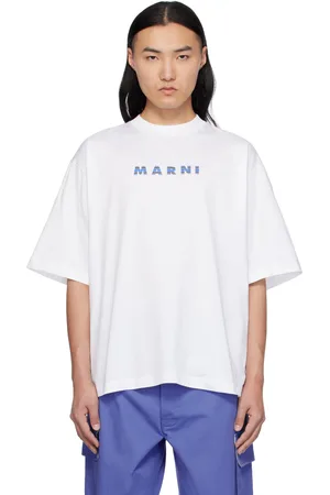 Marni White Crewneck Checked 