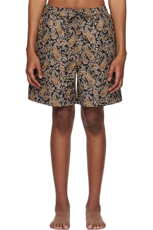 Isabel Marant Black & Brown Paisley Swim Shorts