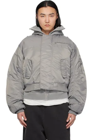 Entire Studios Gray A-2 Bomber Jacket