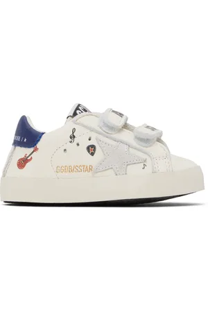 Golden Goose Baby White School Sneakers