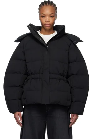 Ganni Black Tech Oversized Down Jacket