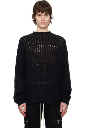 Rick Owens Black Hollywood Oversized Pull Sweater
