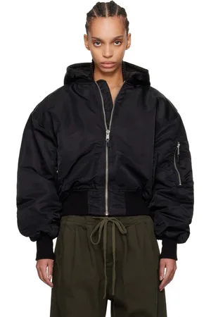 Entire Studios Black Broad Bomber Jacket
