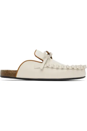 J.W.Anderson Off-White Ruffle Slip-on Loafers