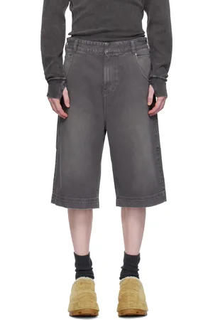 Entire Studios Gray D Denim Shorts