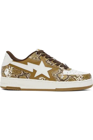 BAPE SSENSE Exclusive Yellow & White Tape STA Sneakers