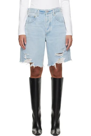 Citizens of Humanity Blue Ayla Denim Shorts
