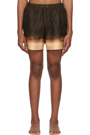 DRIES VAN NOTEN Brown Printed Swim Shorts