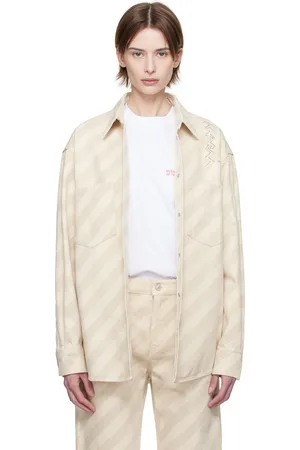 Marni Beige Boxy Denim Shirt