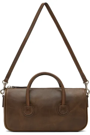 MARGE SHERWOOD Brown Zipper Small Bag