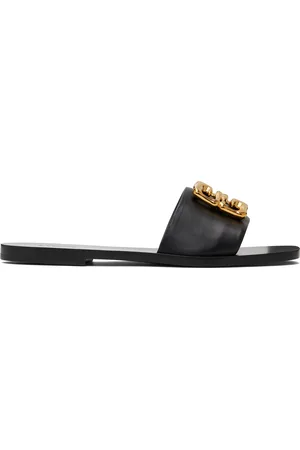 Givenchy Black 4G Flat Sandals