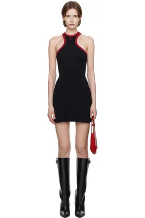 Courrèges Black & Red Scuba Minidress