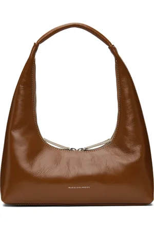 MARGE SHERWOOD Brown Integrated Strap Shoulder Bag
