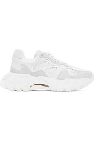 Balmain White B-East Sneakers