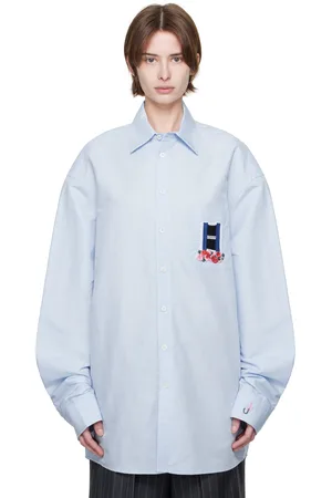 J.W.Anderson Blue Window Embroidered Shirt