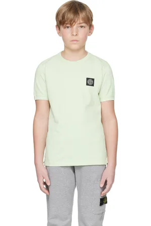 Stone Island Kids Green Patch T-shirt