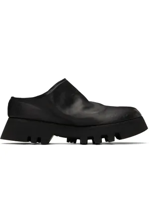 GUIDI Black ZO01V Slip-on Loafers