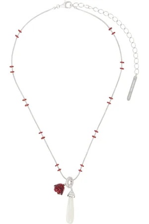 Shushu/Tong Silver YVMIN Edition Sleeping Rose Snake Bone Necklace