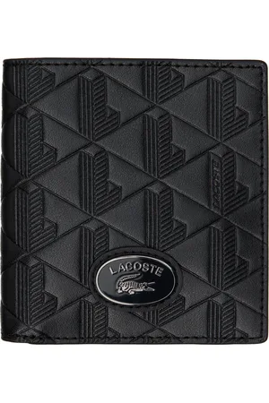 Lacoste Black Nomogramme Compact Wallet