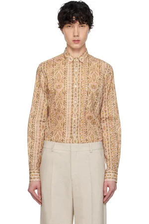 VALENTINO Beige Voyage Imaginaire Muslin Shirt