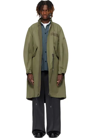 SACAI Khaki 3 Layer Bonding Coat