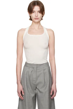 Fax Copy Express Micro Transparent Light Rib Tank Top