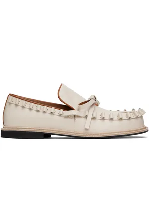 J.W.Anderson Off-White Ruffle Loafers