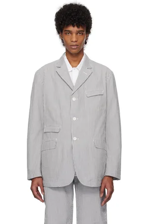 ENGINEERED GARMENTS Navy & White Andover Blazer
