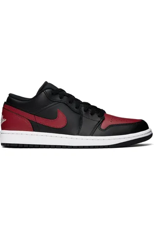 Nike Black & Red Air Jordan 1 Low Sneakers