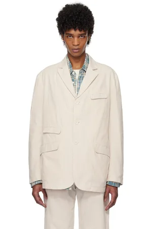 ENGINEERED GARMENTS Beige & White Andover Blazer