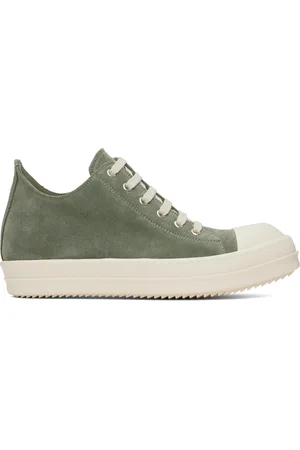 Rick Owens Green Hollywood Low Sneakers