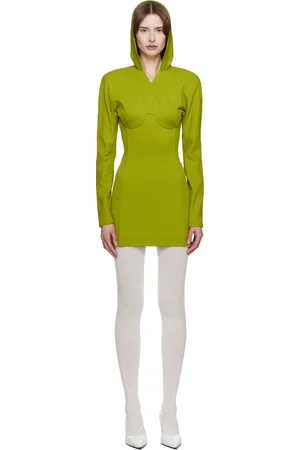 Jean Paul Gaultier Green Crepe Minidress