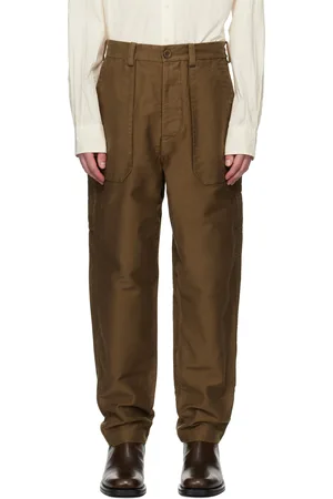 CASEY CASEY Brown Faille Cargo Pants