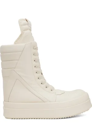 Rick Owens Off-White Hollywood Mega Geobasket Sneakers