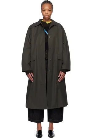 CORDERA Green Crochet Trench Coat