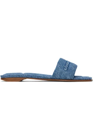 Alexander Wang Blue Vy Pool Slides