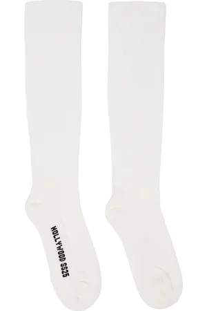 Rick Owens Off-White Hollywood Knee High Socks