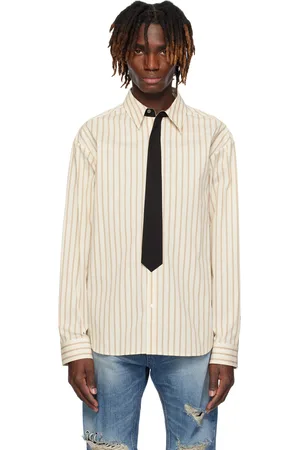 We11 Done Necktie Striped Shirt