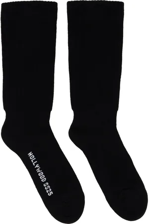 Rick Owens Black Hollywood Mid Calf Socks